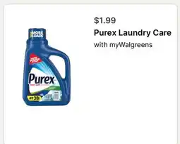 Walgreens Purex Laundry Care offer