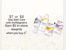 Walgreens Olay Bath Care offer