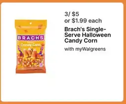 Walgreens Brach's Single-Serve Halloween Candy Corn offer