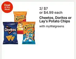 Walgreens Cheetos, Doritos or Lay's Potato Chips offer