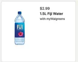 Walgreens 1.5L Fiji Water offer