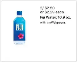 Walgreens Fiji Water, 16.9 oz offer