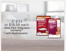Walgreens Value Pack Walgreens Certainty offer
