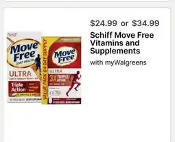Walgreens Schiff Move Free Vitamins and Supplements offer