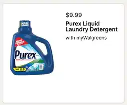 Walgreens Purex Liquid Laundry Detergent offer
