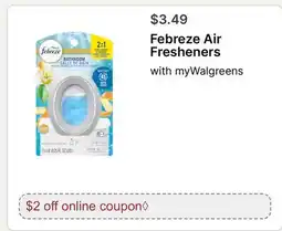 Walgreens Febreze Air Fresheners offer