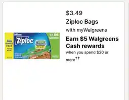 Walgreens Ziploc Bags offer