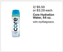 Walgreens Core Hydration Water with offer