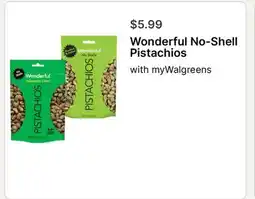 Walgreens Wonderful No-Shell Pistachios offer
