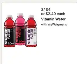 Walgreens Vitamin Water offer