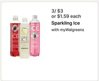 Walgreens Sparkling Ice with myWalgreens offer