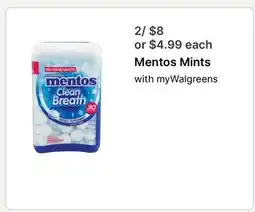 Walgreens Mentos Mints offer