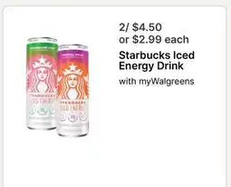 Walgreens Starbucks Iced Energy Drink offer