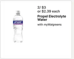 Walgreens Propel Electrolyte Water offer