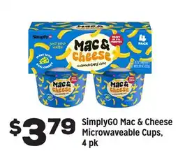Grocery Outlet SimplyGO Mac & Cheese Microwaveable Cups offer