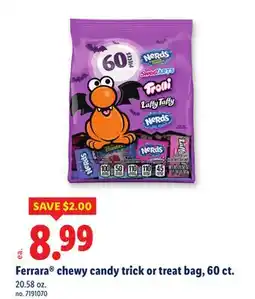 Lidl Ferrara chewy candy trick or treat bag offer