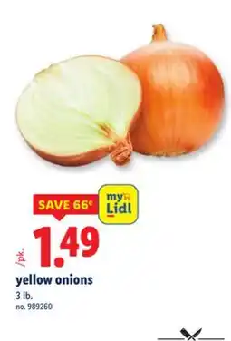Lidl yellow onions offer