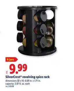 Lidl SilverCrest revolving spice rack offer