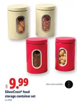 Lidl SilverCrest food storage container set offer