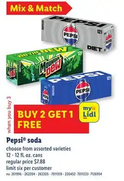 Lidl Pepsi soda offer