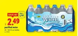 Lidl purified water offer
