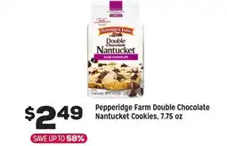 Grocery Outlet Pepperidge Farm Double Chocolate Nantucket Cookies offer