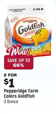 Grocery Outlet Colors Goldfish offer