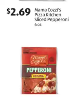 Aldi Mama Cozzi's Pizza Kitchen Sliced Pepperoni offer