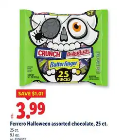 Lidl Ferrero Halloween assorted chocolate, 25 ct offer