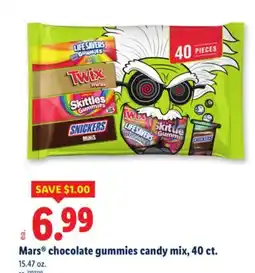 Lidl Mars chocolate gummies candy mix, 40 ct offer