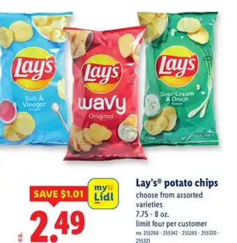 Lidl Lay's potato chips offer