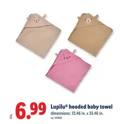 Lidl Lupilu hooded baby towel offer