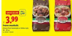 Lidl frozen meatballs offer