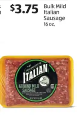 Aldi Bulk Mild Italian Sausage offer