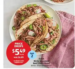 Aldi Fresh Birria Seasoned Beef Chuck Roast offer