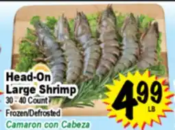 Superior Grocers Head-On Large Shrimp offer