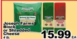 Superior Grocers Joseph Farms Block Shredded Cheese offer