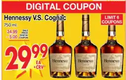 Superior Grocers Hennessy V. S. Cognac offer