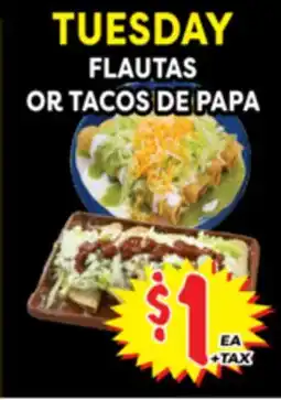 Superior Grocers FLAUTAS OR TACOS DE PAPA offer