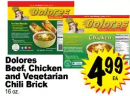 Superior Grocers Dolores Beef, Chicken and Vegetarian Chili Brick offer