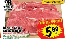 Superior Grocers Bone-In Chuck Steak or Roast offer