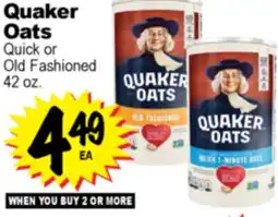 Superior Grocers Quaker Oats offer
