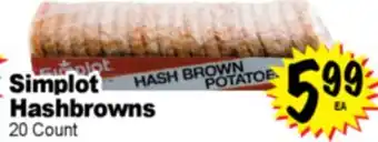 Superior Grocers Simplot Hashbrowns offer
