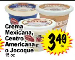 Superior Grocers Crema Mexicana, Centro Americana o Jocoque offer