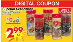 Superior Grocers Superior Seasonings offer
