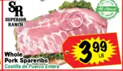 Superior Grocers Whole Pork Spareribs offer