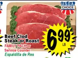 Superior Grocers Beef Clod Steak or Roast offer