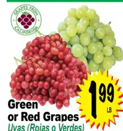 Superior Grocers Green or Red Grapes offer