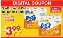 Superior Grocers Scott Comfort Plus Double Roll Bath Tissue offer