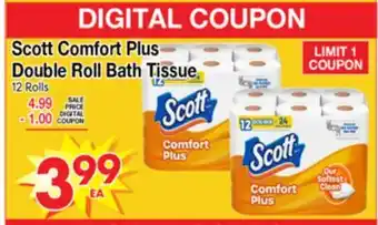 Superior Grocers Scott Comfort Plus Double Roll Bath Tissue offer